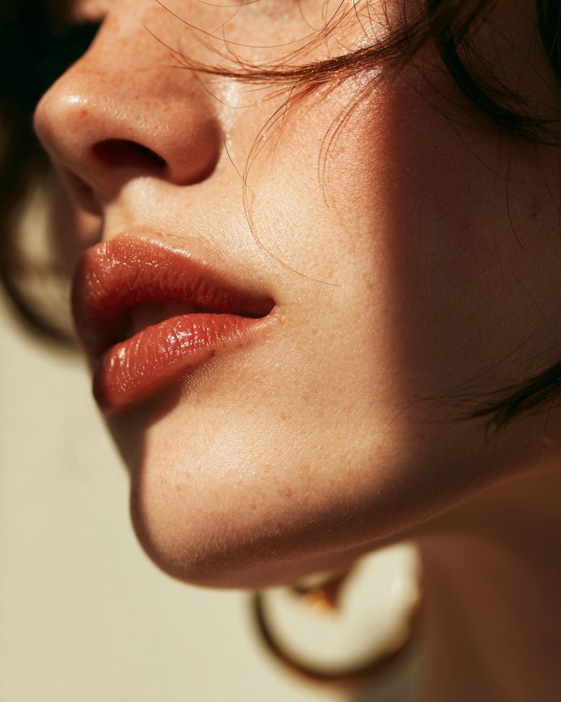Close-up portrait in warm afternoon light